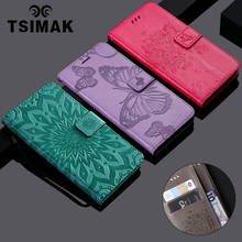 Чехол-Кошелек Tsimak для Huawei Honor 9 Lite, флип-чехол из искусственной кожи, чехол-Бумажник для телефона 2024 - купить недорого