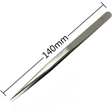 Aidetek New Steel Fine Tip Straight design Tweezers Forceps Non-magnetic chips IC SMD SMT compone TS-11 2024 - buy cheap