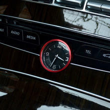 Красные автомобильные зеркальные часы, декоративное кольцо, внутренняя крышка, отделка для Mercedes Benz C E Class W205 W213 2015-2018 2024 - купить недорого