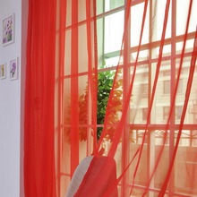 Curtain Pure Color Tulle Door Window Curtain Drape Panel Sheer Scarf Valances  Living Room Curtains Cortinas 2024 - buy cheap