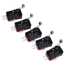Micro interruptor em miniatura com 3 terminais 16a/vac 4a/vac, 5 peças 2024 - compre barato