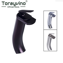 Torayvino Waterfall Spout Bathroom Faucet Basin Sink Deck Mounted Faucet Washbasin Cold And Hot Mixer Water Tap Kitchen Faucet 2024 - buy cheap