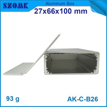 10 pieces a lot, anodizing silvery aluminium housing enclosure electrical diecast 27x66x100mm 2024 - buy cheap
