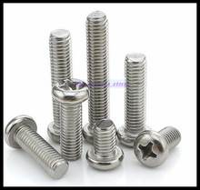 30pcs/Lot GB818 Metric M6 304 Stainless Steel Cross Screw Phillips Pan Head Screws Brand New 2024 - buy cheap