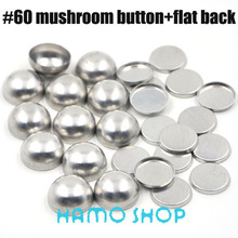 50 Sets/lot #60 Aluminum Mushoroom Shape Round Fabric Covered Cloth Button Cover Metal 3.75cm/37.5mm Free Shipping 2024 - buy cheap