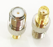 10pcs F Female Jack to SMA Female Jack Straight Coaxial Coax RF Adapter Connector 2024 - buy cheap
