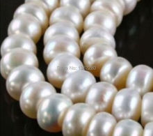 ¡! Hermosa perla de mar blanca de 8x10mm, perlas sueltas de 15 ", collar DIY, pulsera, producción de joyería JT5038 2024 - compra barato