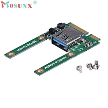 Mini pcie usb 2.0 adaptador mini pci-e para usb 2.0 cartão mais recente versão u0309 2024 - compre barato