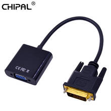 CHIPAL 10PCSs DVI-D to VGA Adapter 24+1 25Pin DVI to 15Pin VGA Converter Cable for PC Desktop Notebook HD 1080P Monitor Display 2024 - buy cheap