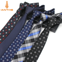 7CM Factory Men's Paisley Plaid Skinny Ties for Men Wedding Tie Slim Men Luxury Necktie Designers Fashion Kravat Dot Neckwear 2024 - buy cheap