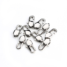 Free shipping 10pcs/lot 11*6mm stainless steel lobster clasp hook clasp diy jewelry connectors material F2184 2024 - buy cheap