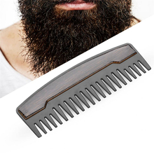 Cepillo de barba y peine para hombre, cepillo de afeitar de acero inoxidable con cerdas de jabalí y bigote 2024 - compra barato