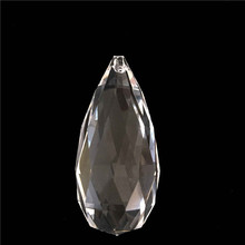 25pcs/Lot 76mm Crystal Chandelier Parts And Crystal Lighting Parts For Hanging Crystal Faceted Oval Ball Pendant 2024 - buy cheap
