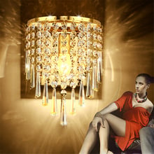 Lámpara de pared E14 de cristal de alta calidad para el hogar, iluminación LED de estilo europeo de lujo para decoración de dormitorio y sala de estar, arte moderno 2024 - compra barato