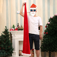 1 Pcs 155x30cm/86 x27cm  Red Long Christmas Hat for Adult Children Plush Santa Claus Hat  christmas cap New Year Decoration 2024 - buy cheap