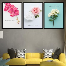 Beautiful Flowers Fresh Scape Nordic Canvas Paintings Modern Girl Living Room Wall Decor Posters Printing Creative Pictures Art 2024 - buy cheap