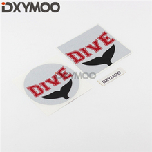 Car Accessories Decal Water Sports Scuba Dive Shark Tail Car Stickers Waterproof 2024 - buy cheap