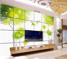 Decorative wallpaper Abstract tree 3D soft package background wall painting 2024 - buy cheap