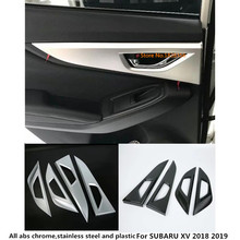For SUBARU XV 2018 2019 2020 2021 Cover Protect Detector Sticker Trim Car Door Inner Built Handle Bowl Moulding Lamp Frame 4pcs 2024 - buy cheap