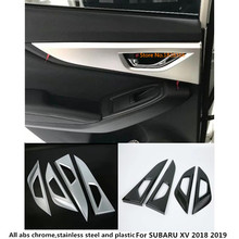 Moldura adesiva para porta de carro, tampa protetora para subaru xv 2018 2019 2020 2021, 4 peças 2024 - compre barato