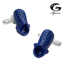 iGame Men Cuff Links Novelty Blue Gardon Shoes Design Best Gift For Men Free Shipping 2024 - buy cheap