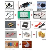 Skywalker X7/X8, комбинированный сервопривод Sunnysky x2820, kv800, 60A, ESC, пропеллер, силиконовый провод, удлинитель сервопривода и т. д. 2024 - купить недорого