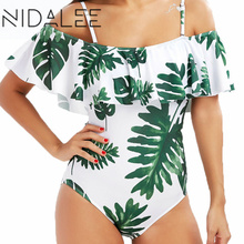 NIDALEE женский купальник, Цельный купальник, пуш-ап, женский боди, купальный костюм, винтажный, один предмет, пляжная одежда, бандаж, монокини 2024 - купить недорого