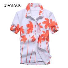 Uwback Men's Summer Hawaiian Shirts Printed Fashion Light Beach Shirts Short Sleeve Breathable Plus Size 5XL Hawaii Shirts XA068 2024 - buy cheap