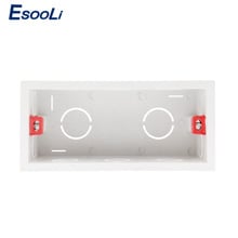 Esooli Super Quality 144mm*67.5mm Internal Mounting Box Back Cassette for 154mm*72mm Wall Light Touch Switch and USB Socket 2024 - buy cheap
