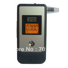 Free shipping Dual LCD display hidden exhale tube Alcohol Tester Breathalyzer with Clock,alcohol breath tester 2024 - buy cheap