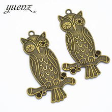 YuenZ 2pcs Antique bronze Metal Alloy Jewelry animal owl charms For Diy Handmade Jewelry Bracelet Charms making 68*40mm D174 2024 - buy cheap