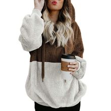 Женский бейсбольный свитер, мягкий теплый свитер с капюшоном и прострочкой размера плюс на осень и зиму 2024 - купить недорого