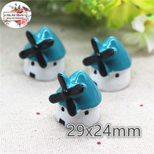 2pcs Resin 3D Windmill The micro structures Art Supply Decoration Charm DIY Craft 2024 - buy cheap