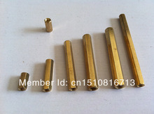 10pcs M4 x 60mm Brass Hexagonal Threaded Double Pass Spacers Hexagon Copper Post 2024 - buy cheap