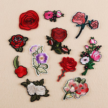 Embroidered cloth stickers rose plum series high-end clothing accessories shoes bag accessories patch cloth stickers 2024 - buy cheap