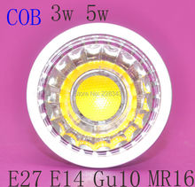 Free shipping 10/lot 3w 5w E27 E14 MR16 Gu10 Gu5.3 cob led spotlight  AC 85V-265V 110V 220V LED Bulb Light Spot  LED Lamp 2024 - buy cheap