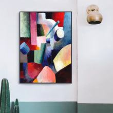 Home Decoration Print Canvas Wall Art Poster Oil Unframde Drawings Paitings Pictures August Macke Abstract 2024 - buy cheap