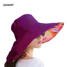 2018 Summer large Brim Beach Sun Hats For Women UV Protection Sun Caps With Big Head Foldable Style Fashion lady's Hat 2024 - buy cheap