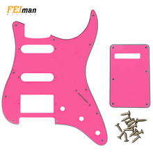 Pleroo-piezas para guitarra, 11 golpeador de agujero con placa trasera para guardabarros Strat, estándar de EE. UU./México ST HSS con PAF Humbucker 2024 - compra barato