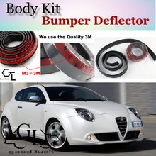Дефлектор губ для бампера, дефлектор губ для Alfa Romeo MiTo AR фуроза, передняя юбка спойлера ДЛЯ TOPGEAR Friends, набор для тюнинга автомобиля/кузова/полосы 2024 - купить недорого