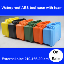 ABS Tool case toolbox Impact resistant sealed waterproof equipment camera suitcase with pre-cut foam shipping free 2024 - buy cheap