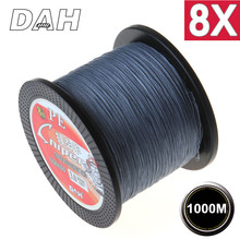 1000M 8X DAH  BRAND Super Strong Japan Multifilament  100% PE braided fishing line 8 strands braided wires 10LB to 100LB 2024 - buy cheap