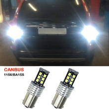 2X Canbus P21W 1156 BA15S Car LED Reverse Lights 15SMD 2835 Backup Tail Bulb For Volvo XC60 XC90 S80 V70 S40 V40 V50 C30 850 940 2024 - buy cheap