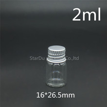 12pcs/lot Promotion High Quality 2ml Mini Clear Glass Bottle Empty Protable Sample Vial Refillable Essential Oil Jar 2024 - buy cheap