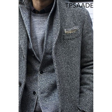 Latest Houndstooth Men Wedding Suits custom made Formal Groom Suit Tweed Coat Blazer Jacket Coat Tailored Slim Fit 3 Pieces 2024 - buy cheap