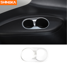 Shineka estilo do carro suporte de copo dedecoração capa guarnição quadro apto para nissan patrol y62 2017 + acessórios do carro 2024 - compre barato