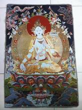 Colección de China de la antigüedad, bordado de Thangka, diagrama de Tara Blanca/1 2024 - compra barato