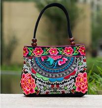 Price-promotion Women' handbag!New nice Embroidered Lady bags national trend handbag embroidered embroidery Lady carry bag 2024 - buy cheap