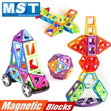 Bloques de construcción magnéticos para niños, juego de bloques creativos, juguetes educativos, regalo, 56-65 piezas 2024 - compra barato