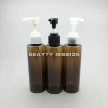 BEAUTY mision-botella de plástico vacía para champú, contenedor de cosméticos rellenable para mascotas, bomba de crema, loción marrón, 150ml, 36 unids/lote 2024 - compra barato